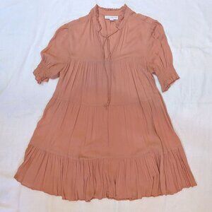 And Now This - Salmon Pink Mini Casual Tunic Dress Size XS